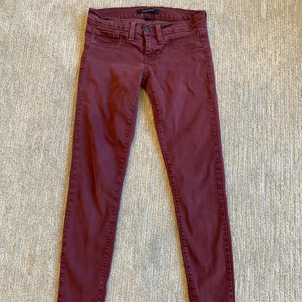 Flying Monkey maroon jeans
